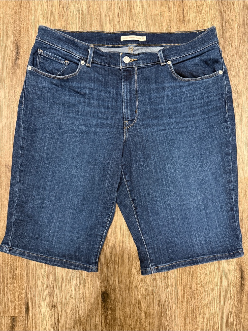 Levi's Women's Medium Blue Denim Jean Shorts